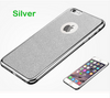 2016 Luxury Ultra Thin Rubber Plating Glitter+Electroplating TPU Soft Mobile Phone Case For iPhone 6 6s Plus Cover bag