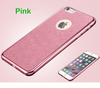 2016 Luxury Ultra Thin Rubber Plating Glitter+Electroplating TPU Soft Mobile Phone Case For iPhone 6 6s Plus Cover bag